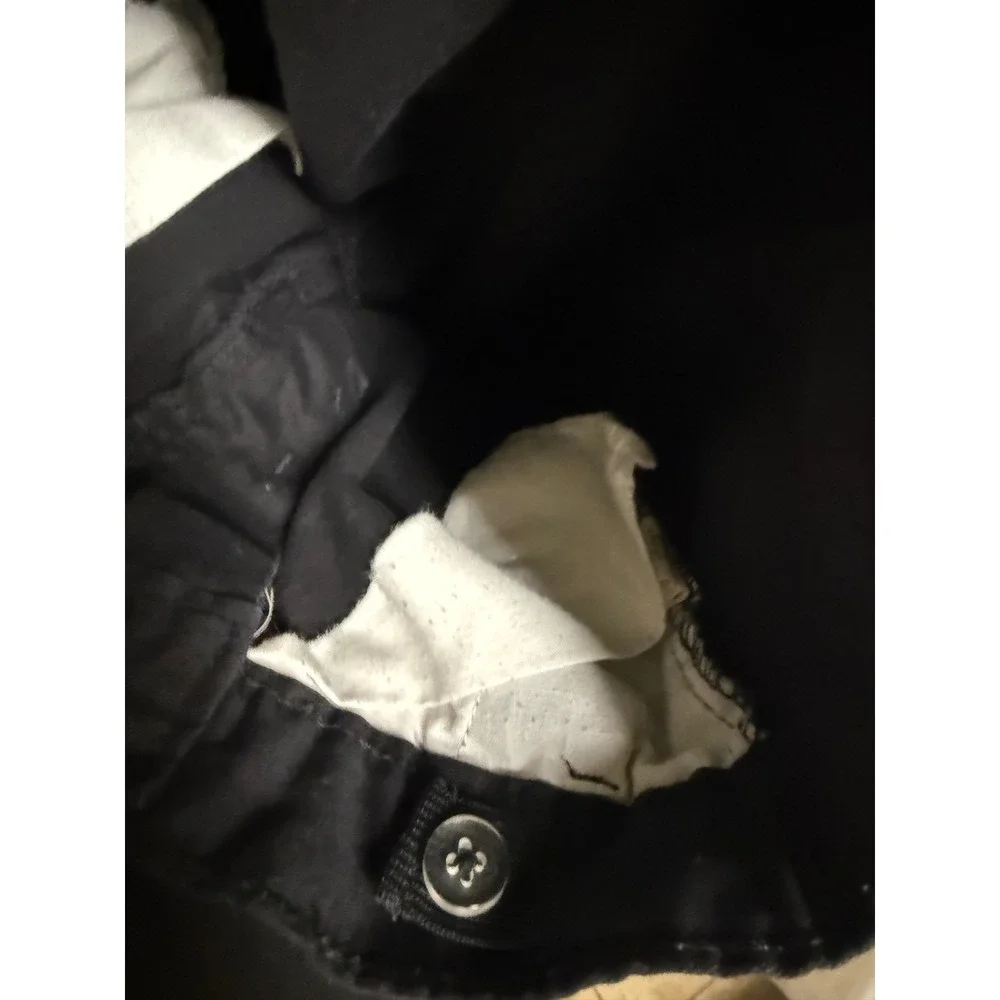Children's Place Black Chino Pants Girls 6X 7 Straight‎ Leg Adjustable Uniform